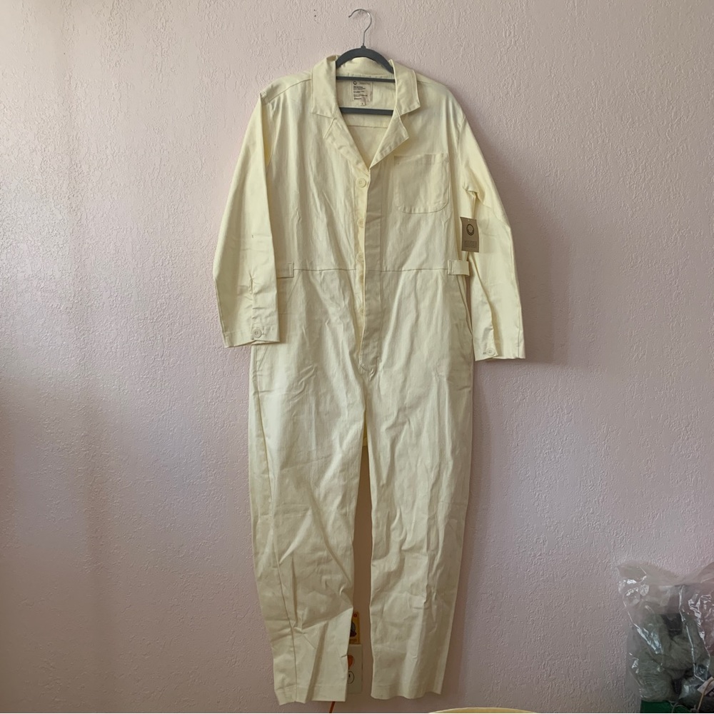 For Days white linen jumpsuit